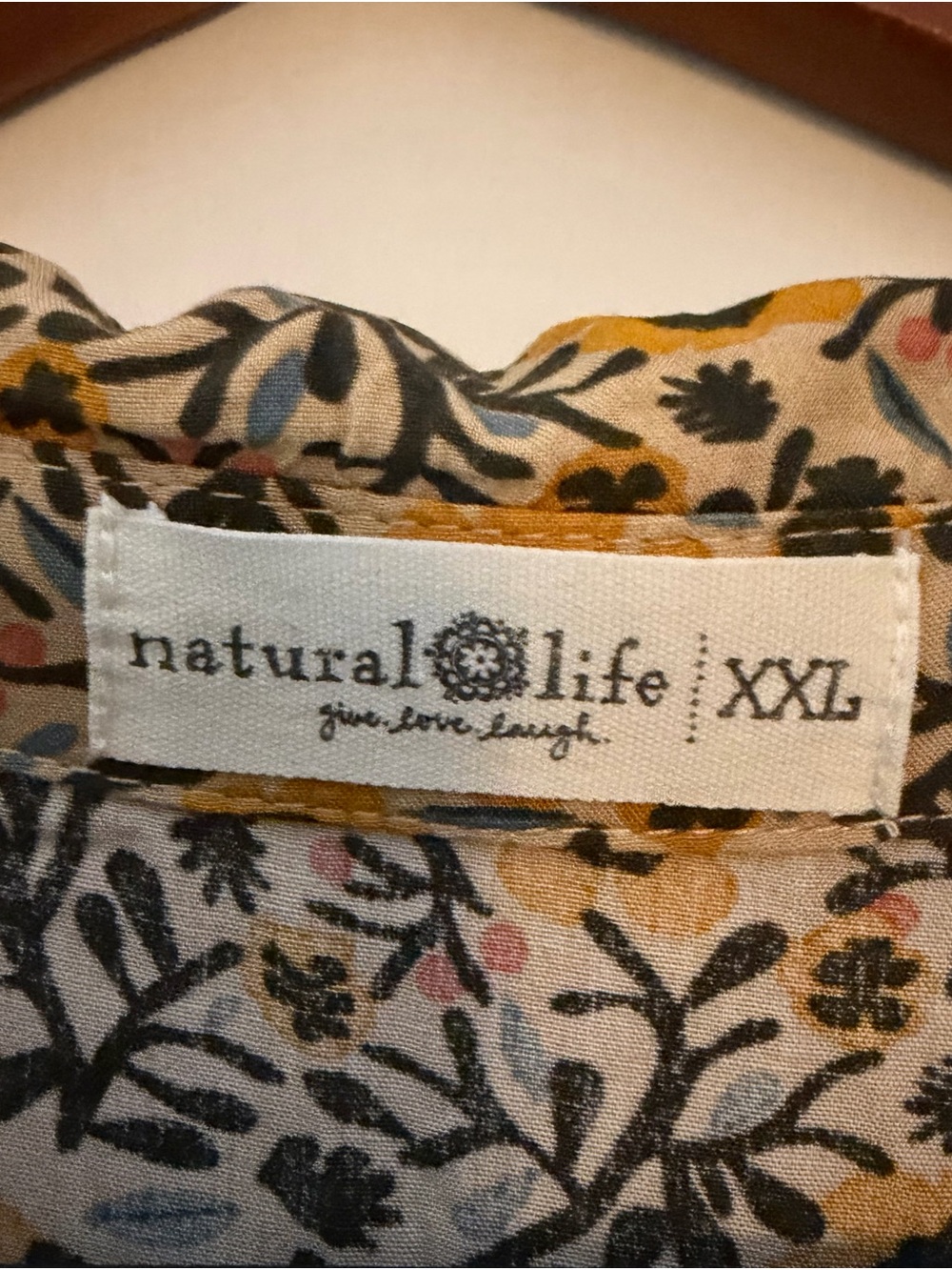 NATURAL LIFE Sunflower Floral Button-Front Maxi Dress - Picture 3 of 7